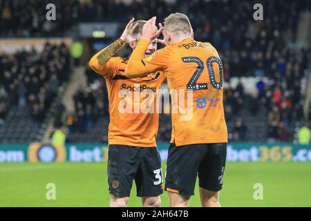 21. Dezember 2019, KC Stadium, Kingston upon Hull, England; Sky Bet Meisterschaft, Hull City v Birmingham City: Credit: David Grieben/News Bilder Stockfoto