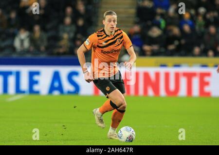 21. Dezember 2019, KC Stadium, Kingston upon Hull, England; Sky Bet Meisterschaft, Hull City v Birmingham City: gleiches Bild Tom Eaves (9) von Hull City Credit: David Grieben/News Bilder Stockfoto