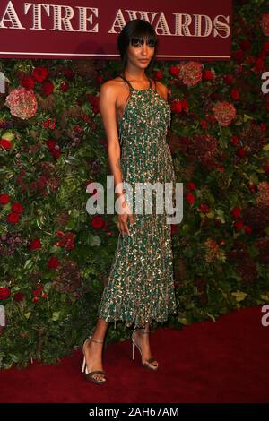 Die 65 Evening Standard Theater Awards gehalten an der London Coliseum, St Martin's Lane - Ankunft mit: Jourdan Dunn Wo: London, Großbritannien Wann: 24. Nov. 2019 Credit: Mario Mitsis/WENN.com Stockfoto