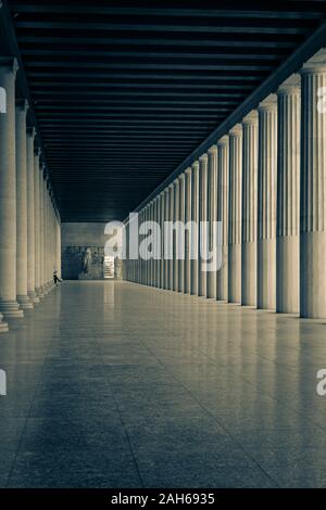 Athen, Griechenland - 1. Juni 2019: Stoa des Attalos (Stoa des Attalos) im antiken Agora Stockfoto