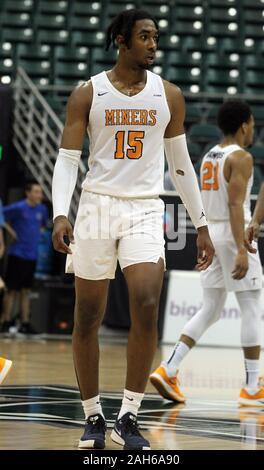 Dezember 25, 2019 - UTEP Miners guard Kaden Archie (15) Während eines Spiels am Diamond Head Classic zwischen der Boise State Broncos und dem UTEP Miners in der Stan Polizeichef-Mitte in Honolulu, HI Michael Sullivan/CSM. Stockfoto