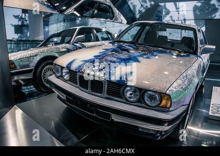 München/Deutschland - Mai, 24 2019: 1990 BMW 5-Serie E34 BMW Museum/BMW Welt Stockfoto