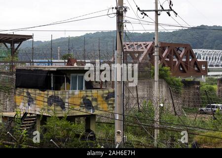 Blick auf die koreanische DMZ Stockfoto