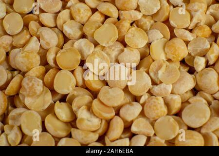 Split gelb getrocknete Erbsen Textur Stockfoto