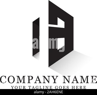 NA erste Logo Designs, sechseckigen logo Vorlage, kreative logo Inspiration Stock Vektor