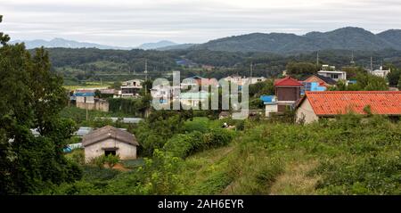 Blick auf die koreanische DMZ Stockfoto