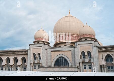 Palast der Justiz Istana Kehakiman Gebäude in Putrajaya, Malaysia. Stockfoto