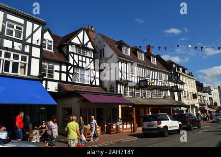 Bridgnorth Altstadt, Bridgnorth High Town, Shropshire, Großbritannien Stockfoto