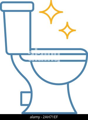 Wc Reinigung Farbe Symbol. Badezimmer Reinigung. Isolierte Vector Illustration Stock Vektor