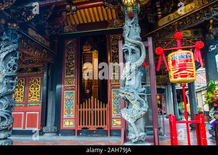 Der Dalongdong Baoan Tempel in Taipei Taiwan Stockfoto