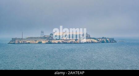 Alcatraz am frühen Morgen Stockfoto