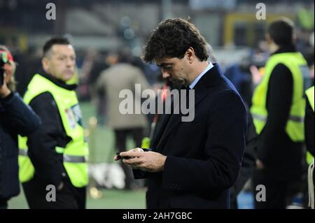 Mailand, Italien, 30. Oktober 2010, 'G.' Meazza San Siro Stadion, Campionato di Calcio Seria A 2010/2011, AC Mailand - Juventus FC Juventus Turin: Der Präsident Stockfoto