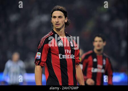 Mailand, Italien, 30. Oktober 2010, 'G.' Meazza San Siro Stadion, Campionato di Calcio Seria A 2010/2011, AC Mailand-FC Juventus: Zlatan Ibrahimovic Stockfoto