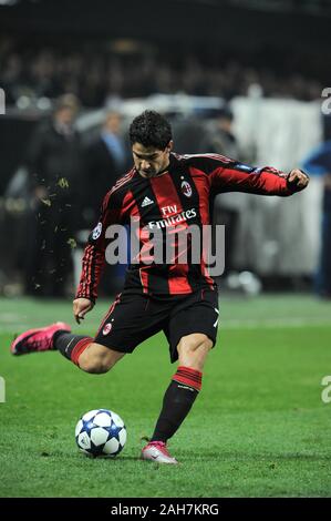 Mailand, Italien, 03. November 2010, ist ein "Siro Stadion, UEFA Champions League 2010/2011, AC Mailand - Real Madrid CF: Pato in Aktion während des Spiels Stockfoto