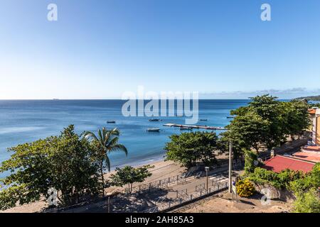 Ruinen nach Vulkanausbruch in Saint-Pierre, Martinique, Frankreich Stockfoto