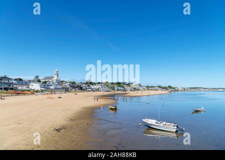 Strand am Hafen von Provincetown, Cape Cod, Massachusetts, USA Stockfoto