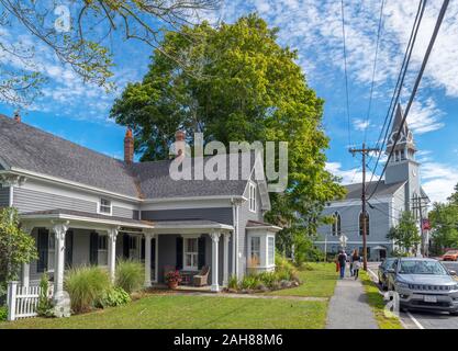 Hauptstraße in Sandwich, Cape Cod, Massachusetts, USA Stockfoto