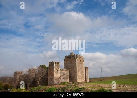 Schloss von Las Aguzaderas in der Gemeinde El Coronil, Sevilla Stockfoto