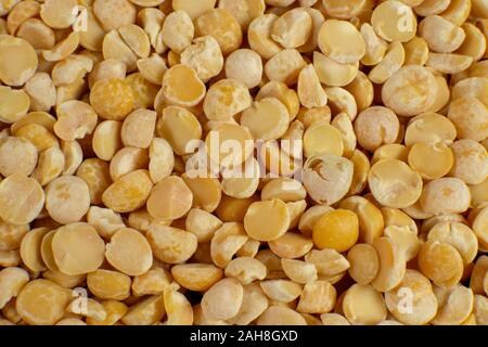 Split gelb getrocknete Erbsen Textur Stockfoto