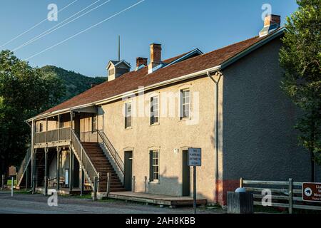 Historische Gerichtsgebäude, Lincoln State Monument, Lincoln, New Mexico USA Stockfoto