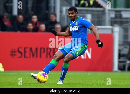 Mailand, ITALIEN - 15. Dezember 2019: Marlon im Einsatz während der Serie A 2019/2020 MAILAND gegen SASSUOLO im San Siro Stadium. Stockfoto