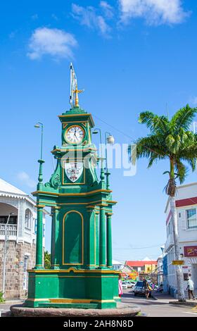 Town Square in St. Kitts Stockfoto