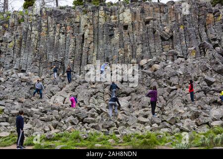 Sheepeater Klippe, Yellowstone National Park, Wyoming, USA Stockfoto