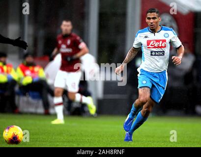 Mailand, ITALIEN - 23. November 2019: Allan im Einsatz während der Serie A 2019/2020 MAILAND gegen NEAPEL im San Siro Stadium. Stockfoto