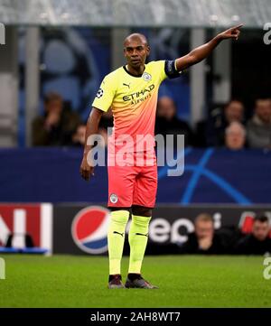 Mailand, ITALIEN - 6. November 2019: Fernandinho Gesten während der UEFA Champions League 2019/2020 ATALANTA gegen MANCHESTER CITY im San Siro Stadium. Stockfoto