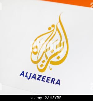 Al Jazeera English Symbol für die Anwendung auf dem Computer angezeigt Stockfoto