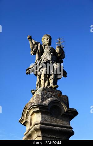 Statue von Viana im Jardim da Rn Park, Provinz Minho, Nordportugal Stockfoto