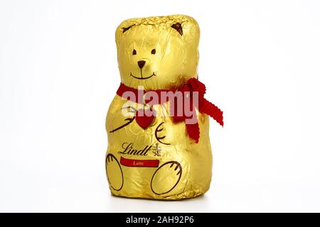 Lindt Teddybär Schokolade von Lindt und Sprüngli, Schweiz Stockfoto