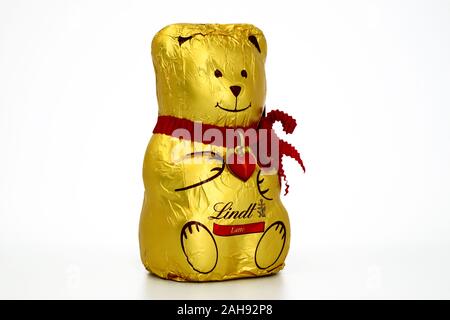 Lindt Teddybär Schokolade von Lindt und Sprüngli, Schweiz Stockfoto