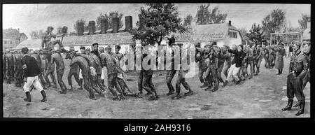 Zeichnungen des Todes Camp Internierten in Auschwitz Stockfoto