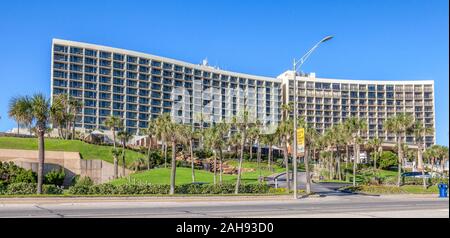 San Luis Hotel und Resort am Seawall Boulevard in Galveston, Texas. Stockfoto