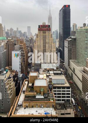 New York City - Dec 13, 2019: The New Yorker Hotel eines der berühmtesten Hotels in New York, auf der 8th Avenue in Midtown Manhattan. Stockfoto