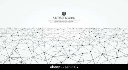 Internetzugang, das Konzept des 5G-Netzes, abstrakten Sinne von Wissenschaft und Technik Grafik Design. Stock Vektor