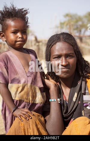 Die borana Oromo, auch genannt das Boran, sind eine nomadisierende ethnische Gruppe leben im südlichen Äthiopien (oromia) und im nördlichen Kenia Stockfoto