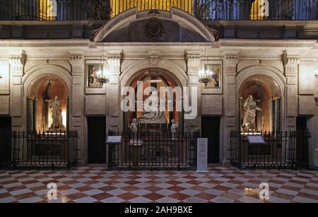 Kapellen des Retrochoir in der Kathedrale Unserer Lieben Frau von der Menschwerdung/ "die Kathedrale" im Zentrum der Stadt Malaga Andalusien Spanien