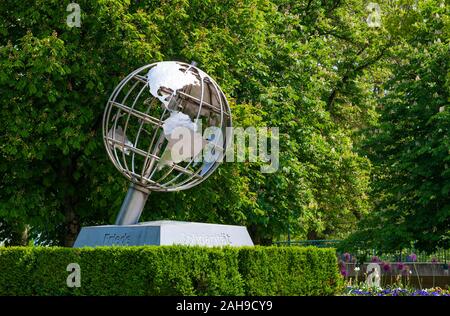 Globus in der Botanica Park, Kurort, Bad Schallerbach, Hausruck Viertel, Oberösterreich, Österreich Stockfoto