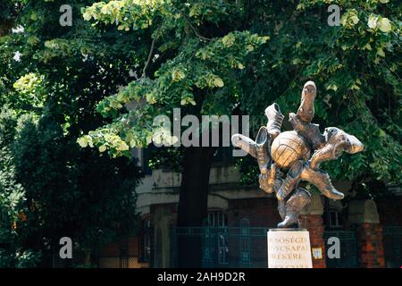 Szeged, Ungarn - 19. Juli 2019: Golden Team Aranycsapat Denkmal Stockfoto