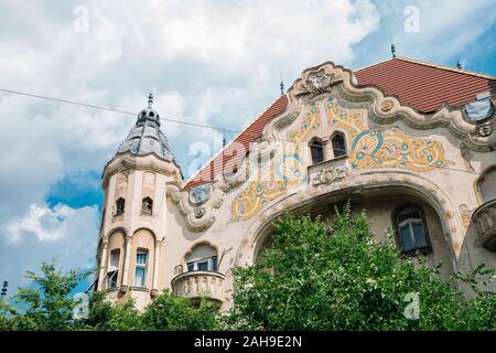 Grof Palota Jugendstil Architektur in Szeged, Ungarn Stockfoto