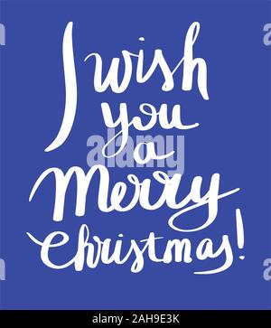 Wir wünschen Ihnen ein frohes Weihnachtsfest. Stock Vektor
