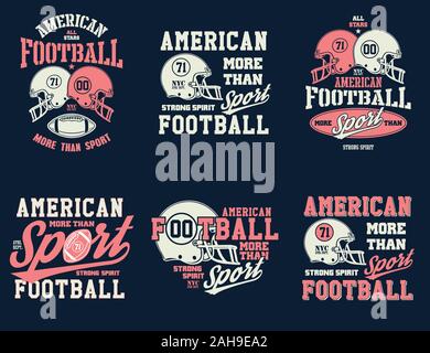 Football Helm Stylized Vector Illustration. Stock Vektor