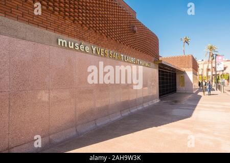 Yves Saint Laurent Museum in Marrakesch, Gebäude, Musée Yves Saint Laurent, Marrakesch Gueliz, Marokko, Nordafrika. Stockfoto