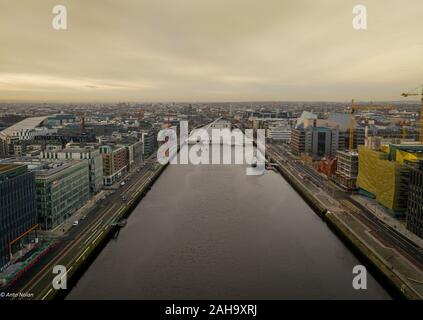 Fluss Liffey, Dublin Stockfoto