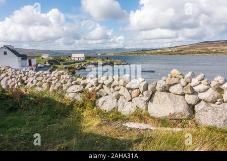 Irische traditionelle Ferienhaus in Connemara - Irland Stockfoto