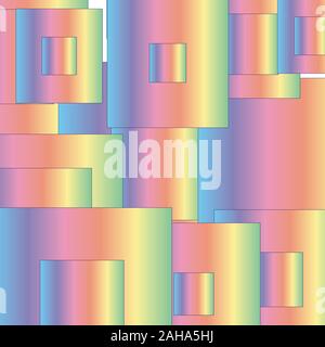 Zusammenfassung Hintergrund mit bunten Quadraten Stock Vektor