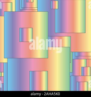 Zusammenfassung Hintergrund mit bunten Quadraten Stock Vektor