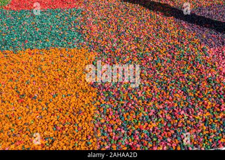 Duftender potpourri Mix auf der marokkanischen Markt angezeigt. Marrakesch. Stockfoto